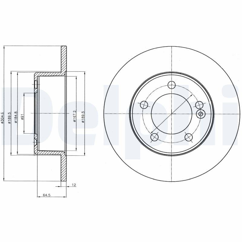 DELPHI BG4321 Discofreno