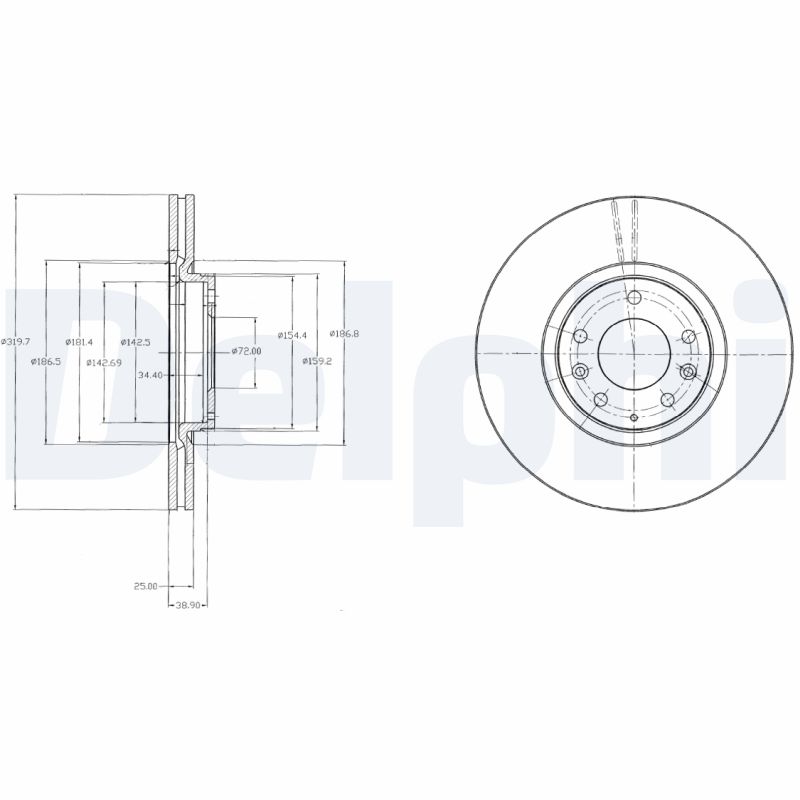 DELPHI BG4332 Discofreno