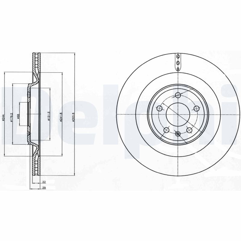 DELPHI BG4387C Discofreno