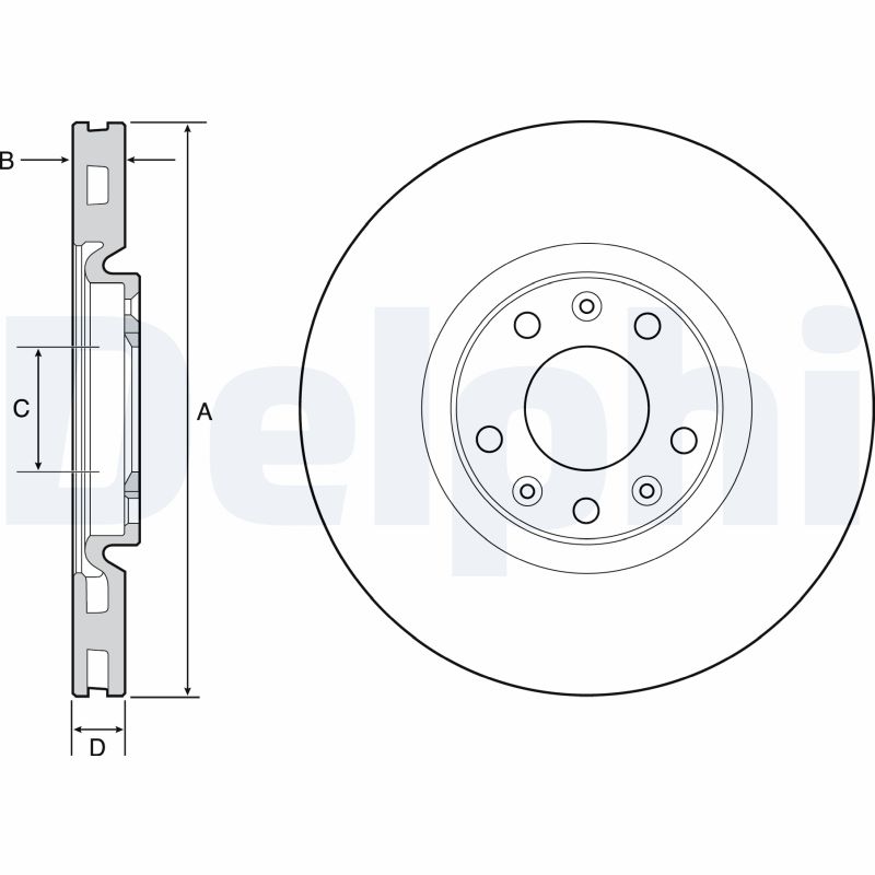 DELPHI BG4457 Discofreno