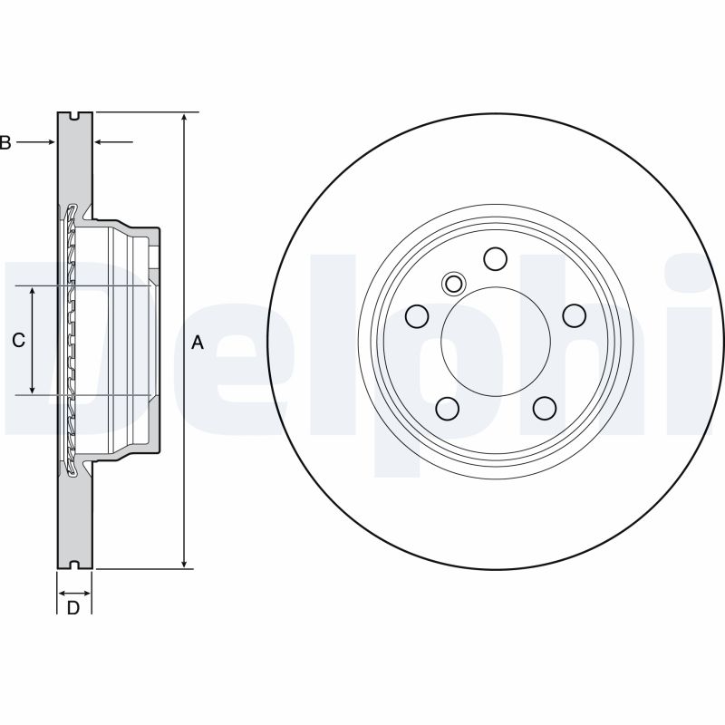 DELPHI BG4458C Discofreno