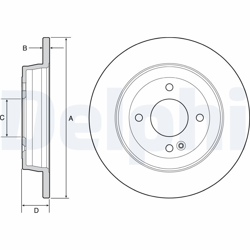 DELPHI BG4564 Discofreno-Discofreno-Ricambi Euro