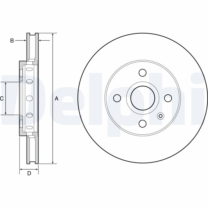 DELPHI BG4647C Discofreno