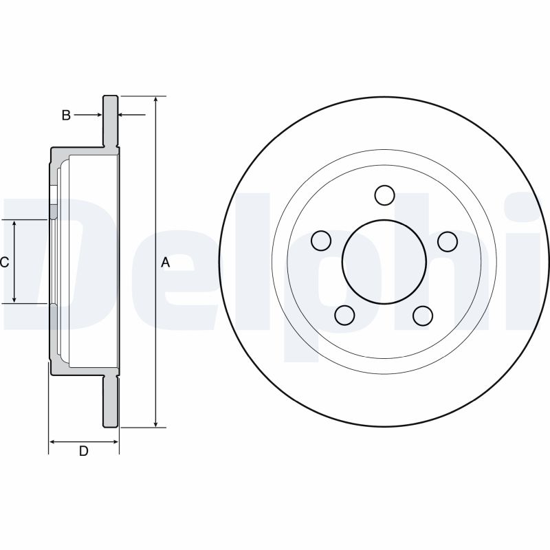 DELPHI BG4648 Discofreno-Discofreno-Ricambi Euro