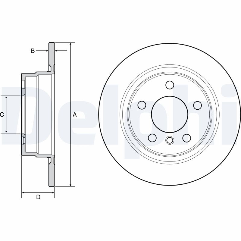 DELPHI BG4649C Discofreno-Discofreno-Ricambi Euro