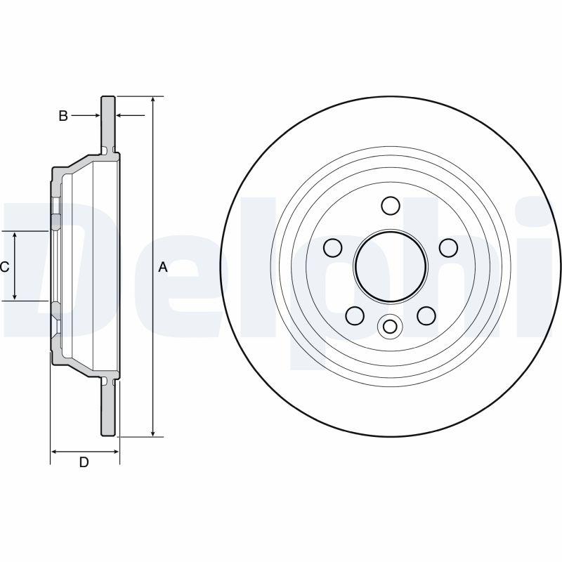 DELPHI BG4656C Discofreno-Discofreno-Ricambi Euro