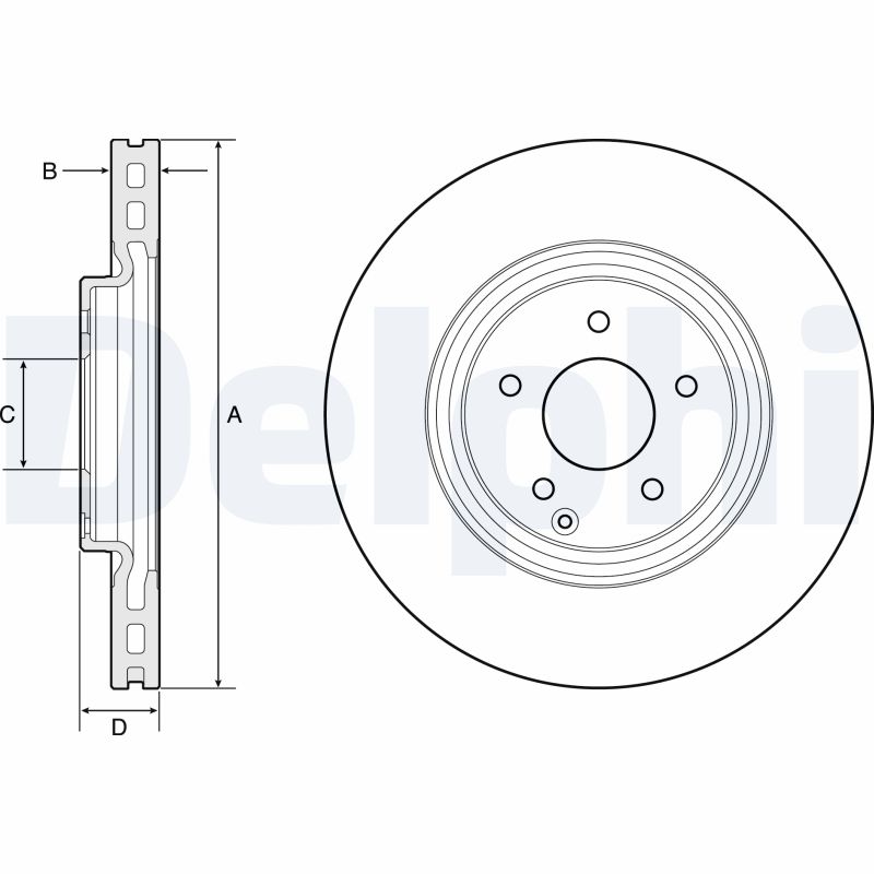 DELPHI BG4660 Discofreno