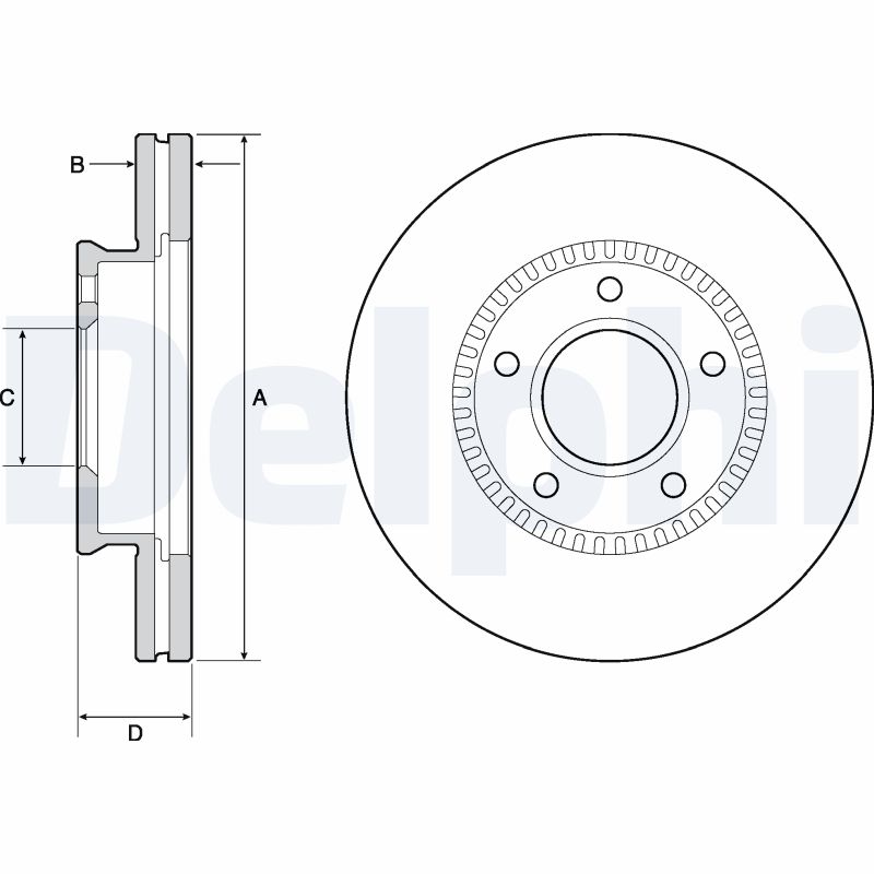 DELPHI BG4663C Discofreno