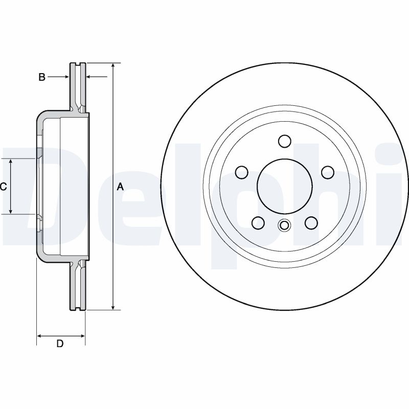 DELPHI BG4664C Discofreno-Discofreno-Ricambi Euro