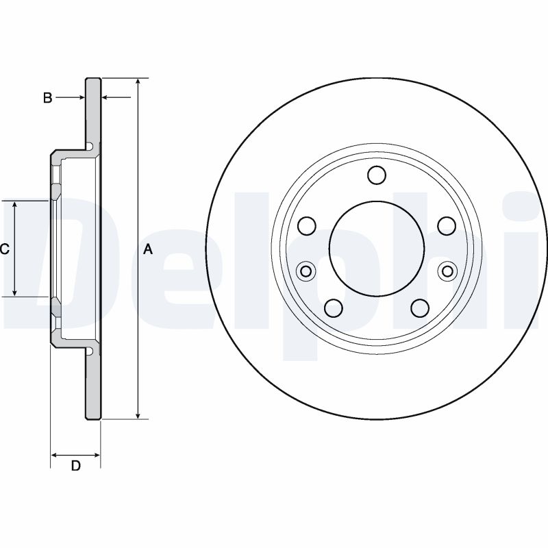 DELPHI BG4670C Discofreno