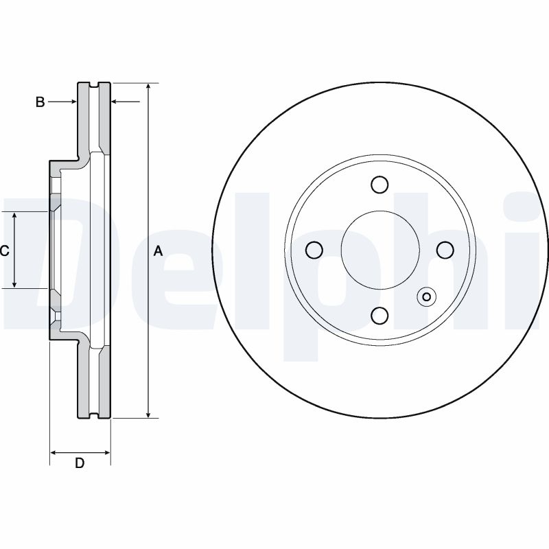 DELPHI BG4671C Discofreno-Discofreno-Ricambi Euro