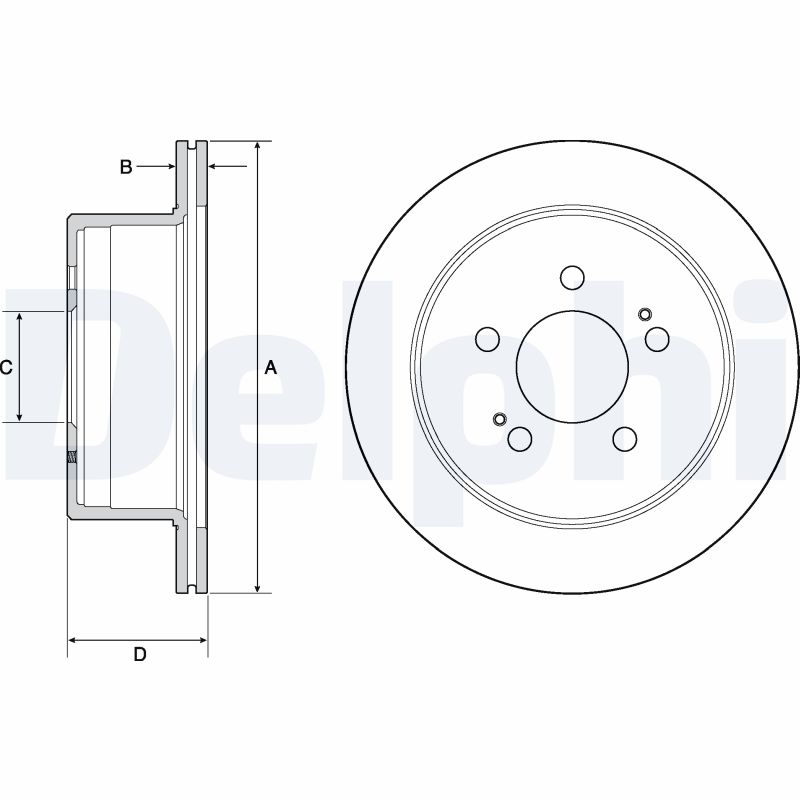 DELPHI BG4677C Discofreno-Discofreno-Ricambi Euro