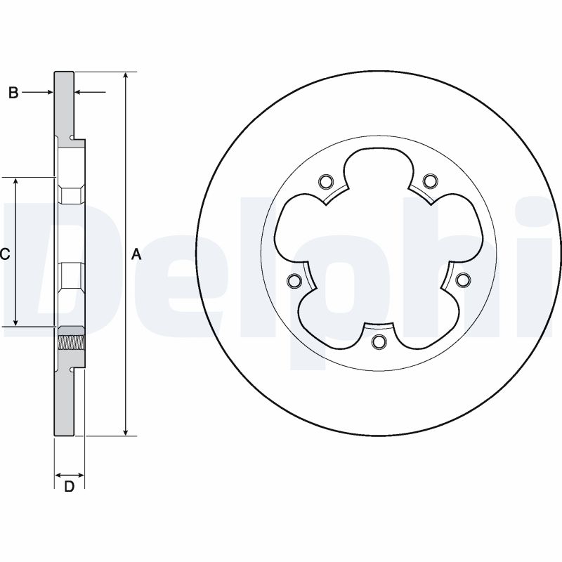 DELPHI BG4681C Discofreno