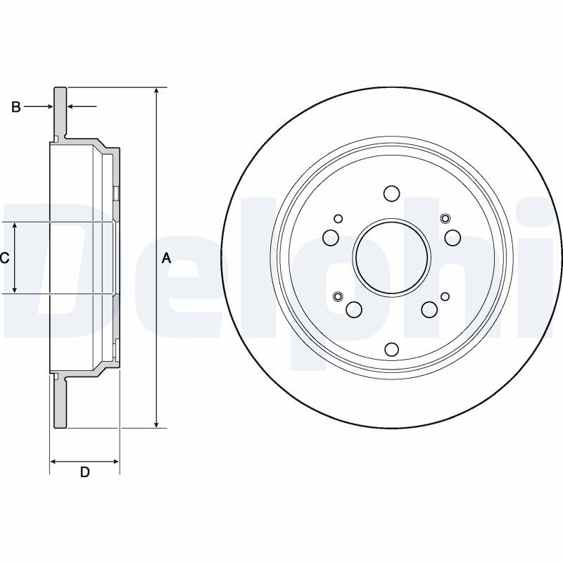 DELPHI BG4694C Disc frana