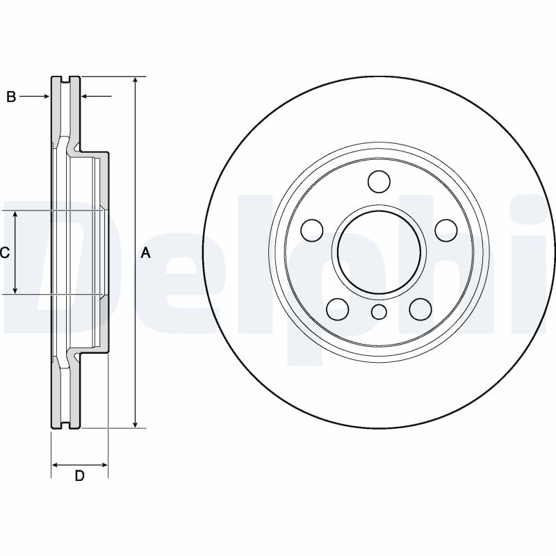 DELPHI BG4704C Discofreno-Discofreno-Ricambi Euro