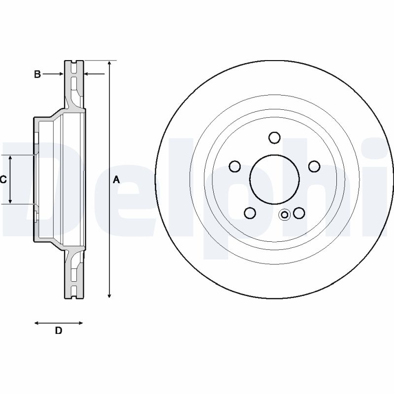 DELPHI BG4705C Discofreno-Discofreno-Ricambi Euro