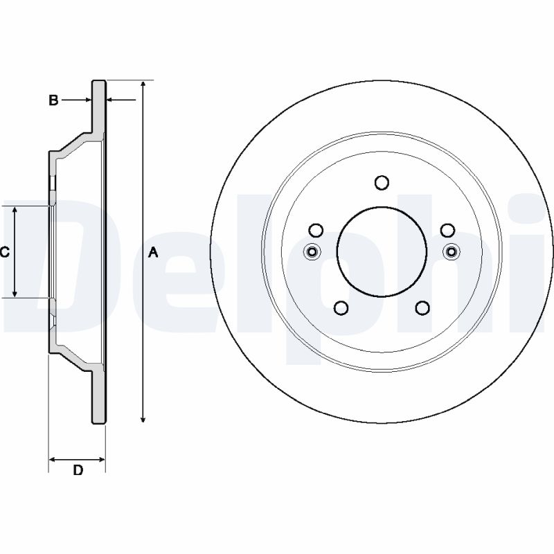 DELPHI BG4708C Discofreno