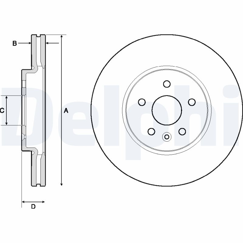 DELPHI BG4710C Discofreno