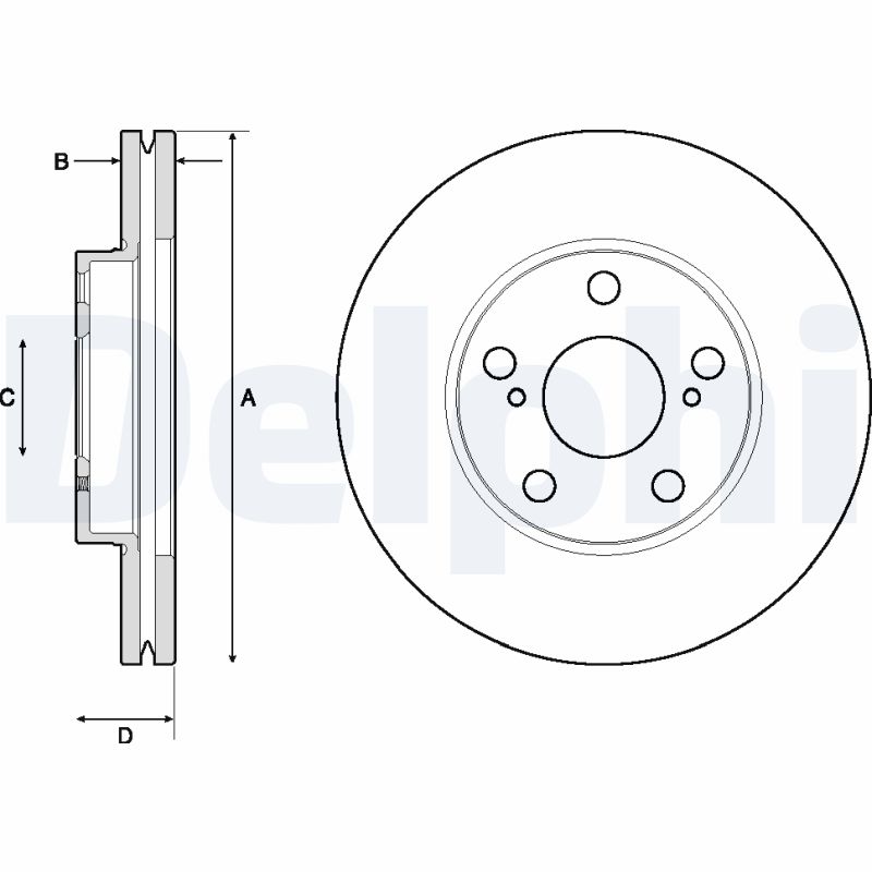 DELPHI BG4711C Discofreno