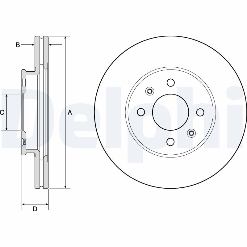 DELPHI BG4744C Discofreno