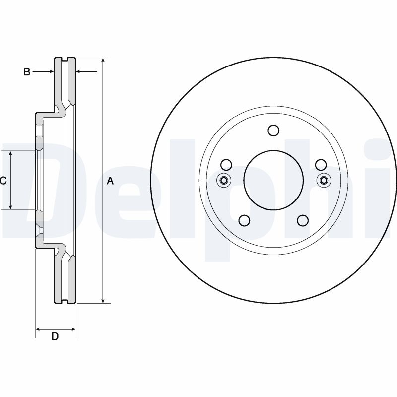 DELPHI BG4745C Discofreno