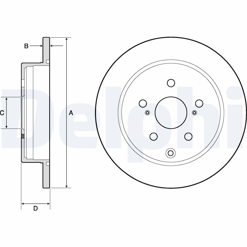 DELPHI BG4757C Discofreno-Discofreno-Ricambi Euro