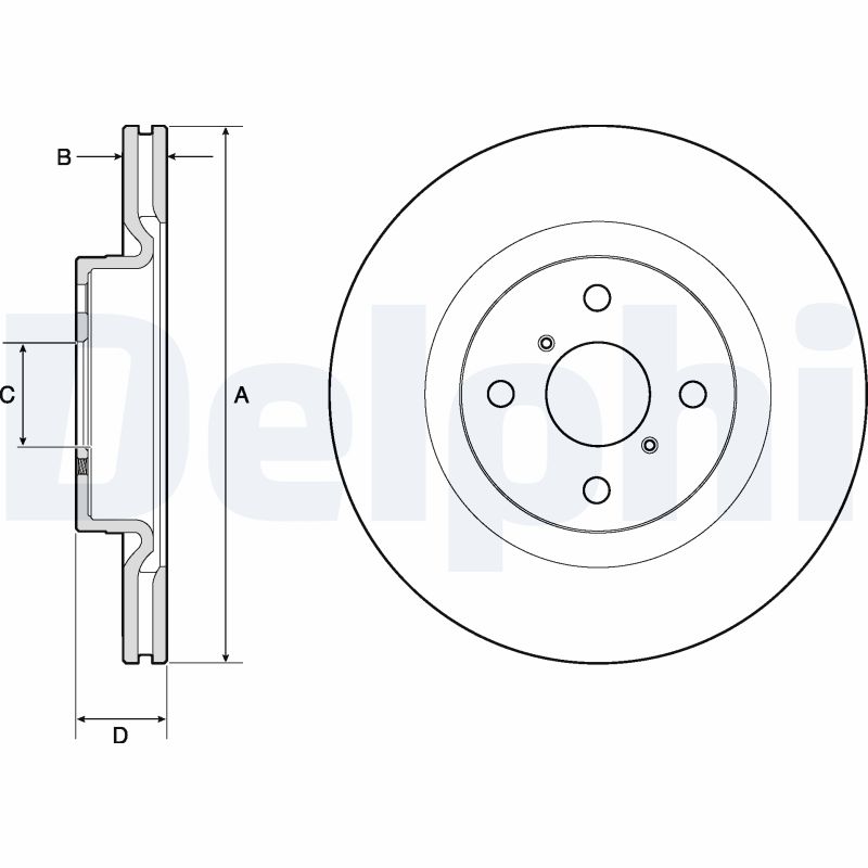 DELPHI BG4762C Discofreno