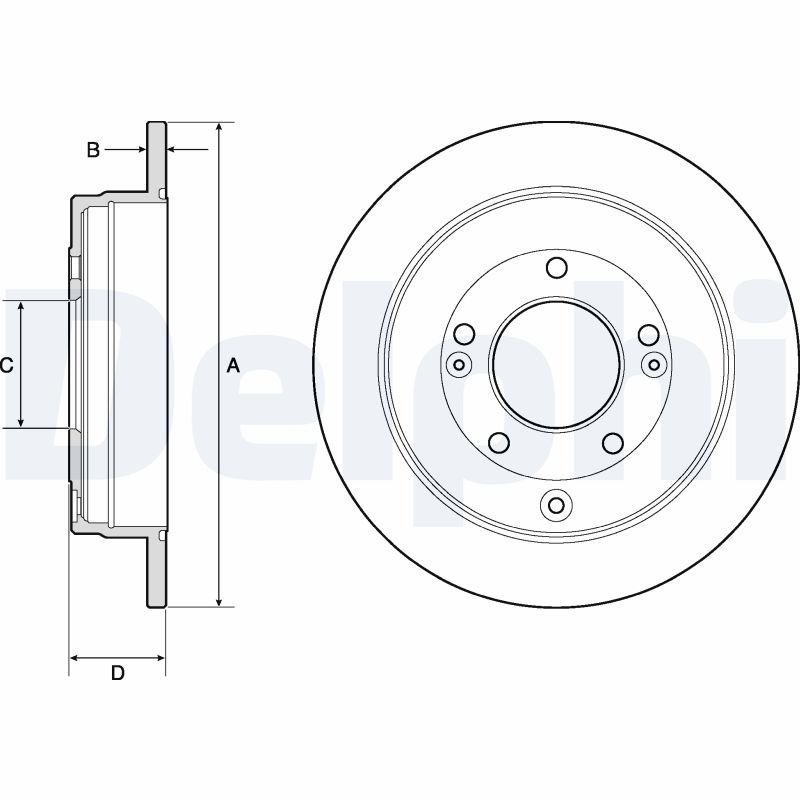 DELPHI BG4767C Discofreno-Discofreno-Ricambi Euro