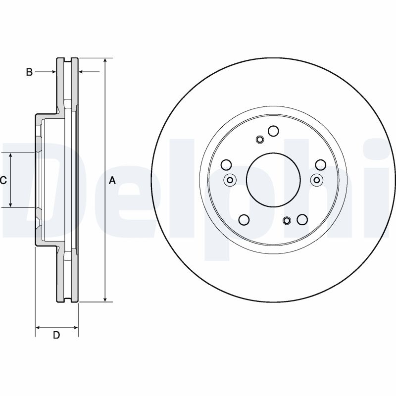 DELPHI BG4774C Discofreno-Discofreno-Ricambi Euro