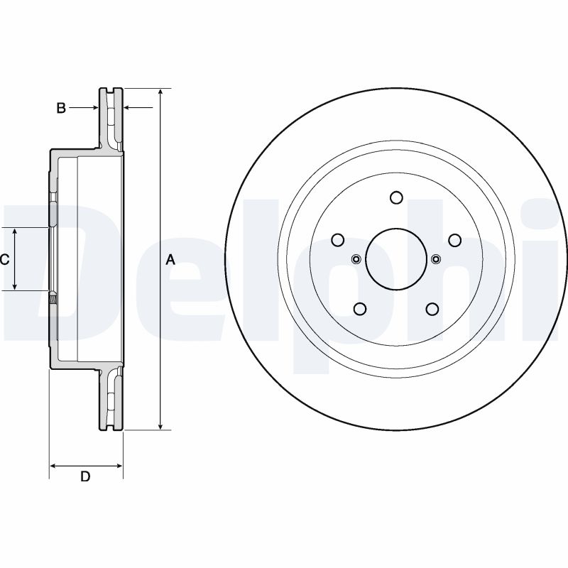 DELPHI BG4775C Discofreno-Discofreno-Ricambi Euro