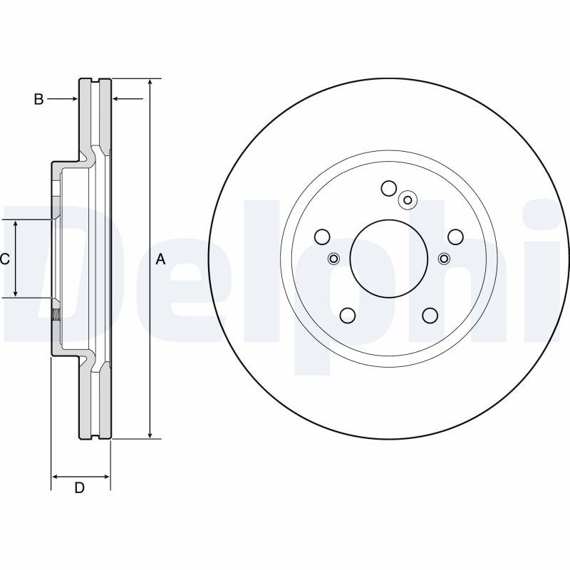 DELPHI BG4785C Discofreno-Discofreno-Ricambi Euro