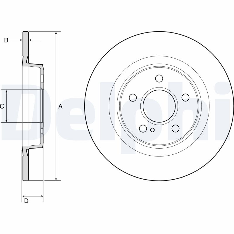 DELPHI BG4790C Discofreno