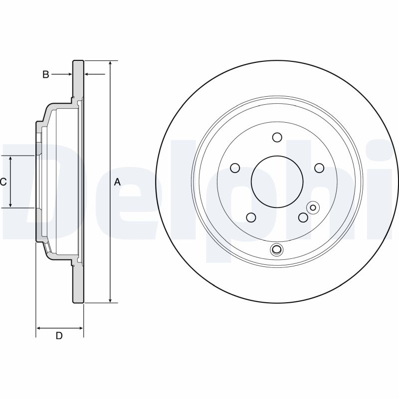 DELPHI BG4793C Discofreno-Discofreno-Ricambi Euro