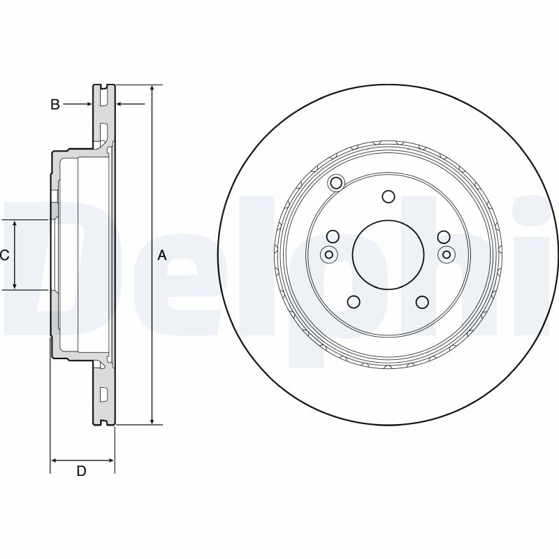 DELPHI BG4794C Discofreno-Discofreno-Ricambi Euro