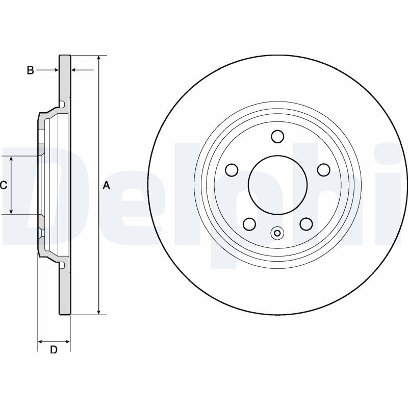 DELPHI BG4800C Disc frana