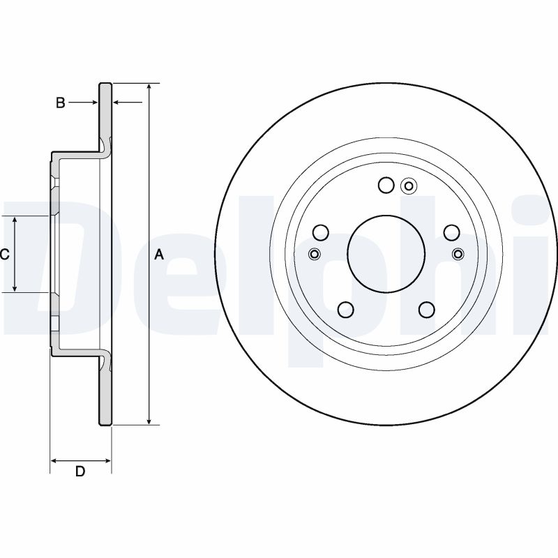 DELPHI BG4801C Discofreno