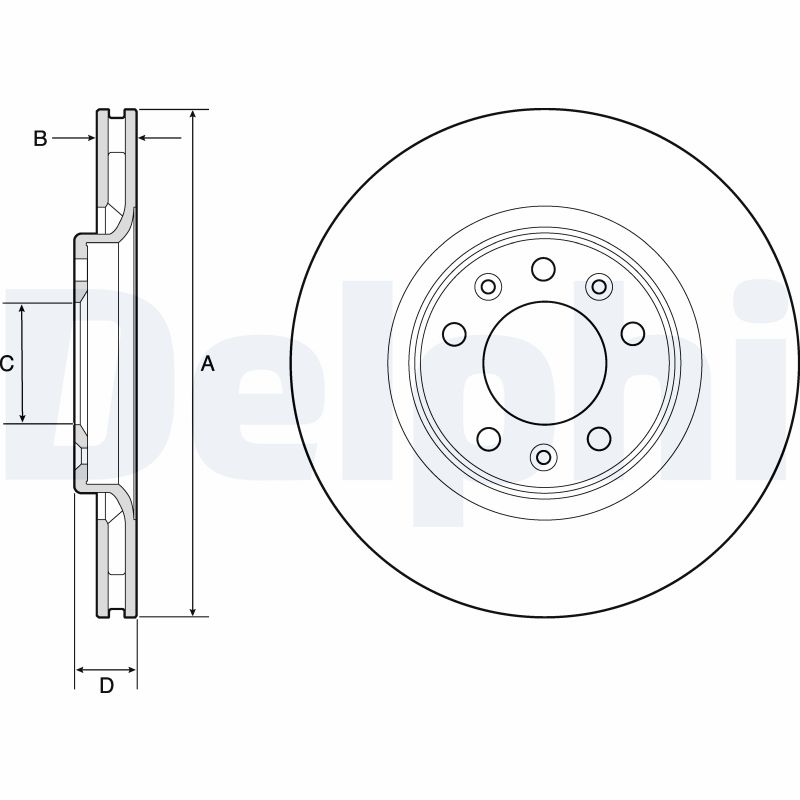 DELPHI BG4806C Disc frana