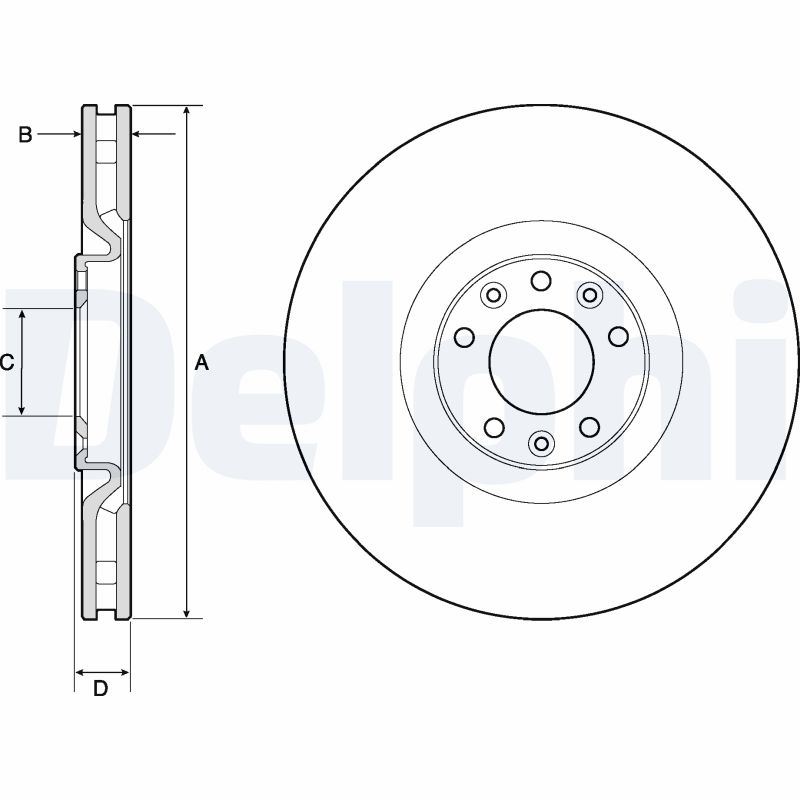 DELPHI BG4814C Discofreno
