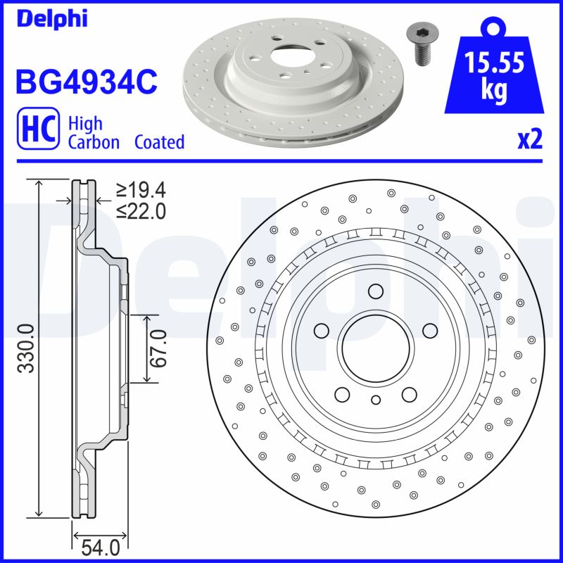 DELPHI BG4934C Discofreno
