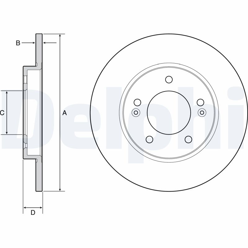 DELPHI BG4949C Discofreno