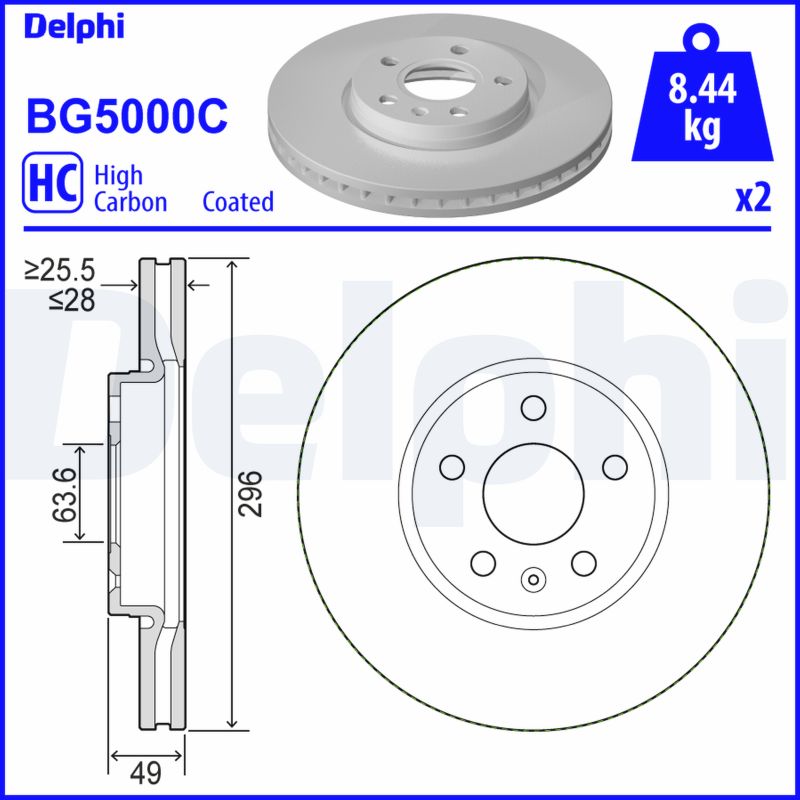 DELPHI BG5000C Discofreno