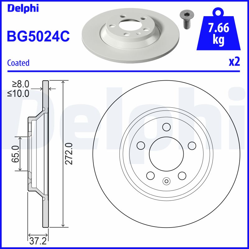 DELPHI BG5024C Discofreno