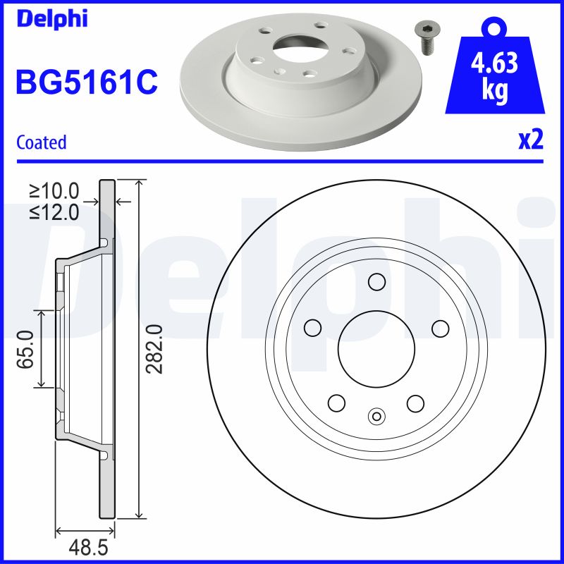 DELPHI BG5161C Discofreno