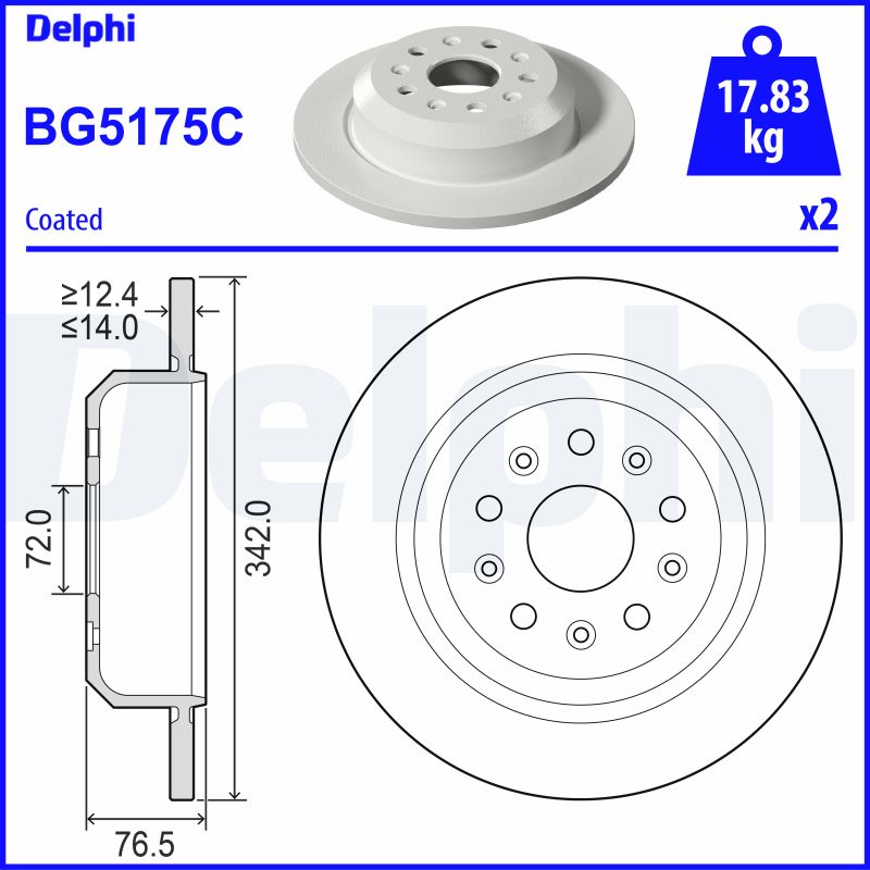 DELPHI BG5175C Discofreno