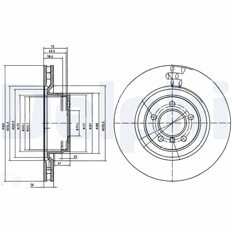 DELPHI BG9009C Discofreno