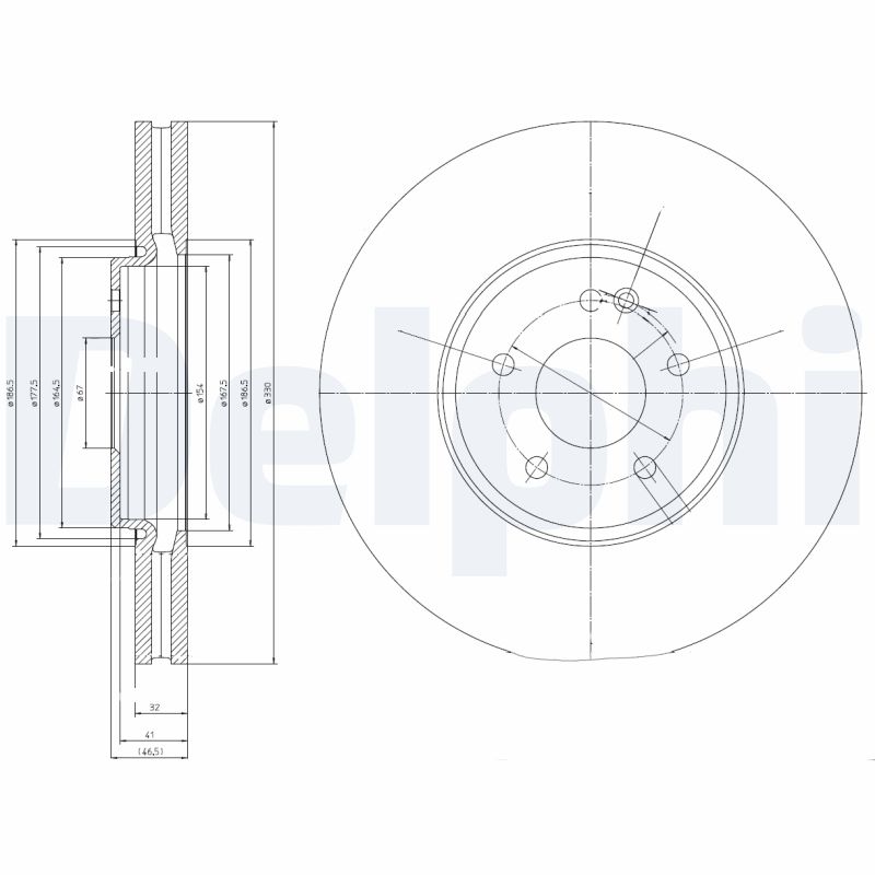 DELPHI BG9020 Discofreno