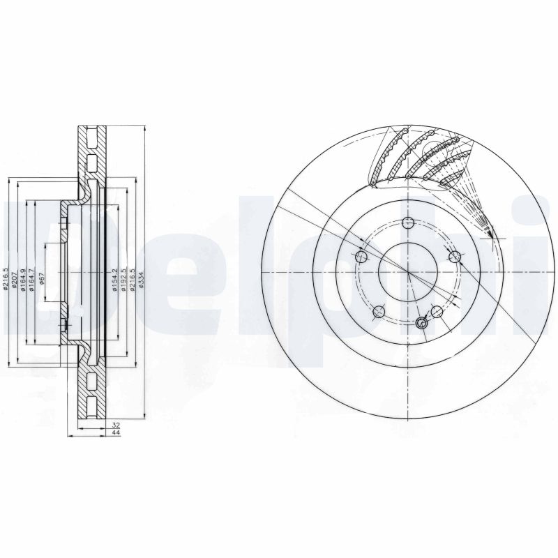 DELPHI BG9059 Discofreno-Discofreno-Ricambi Euro