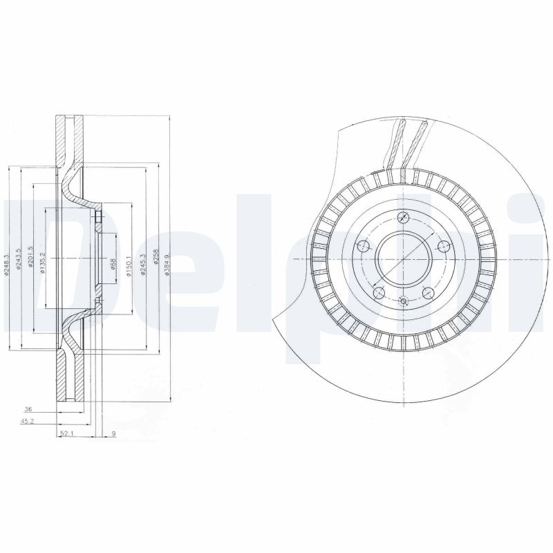 DELPHI BG9065C Discofreno