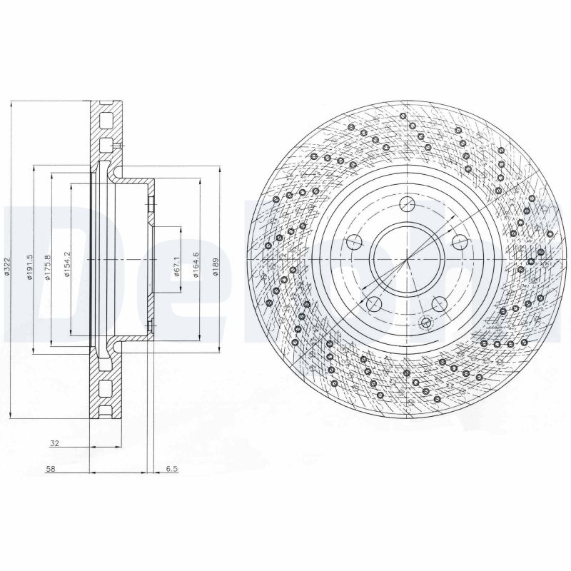 DELPHI BG9076C Discofreno