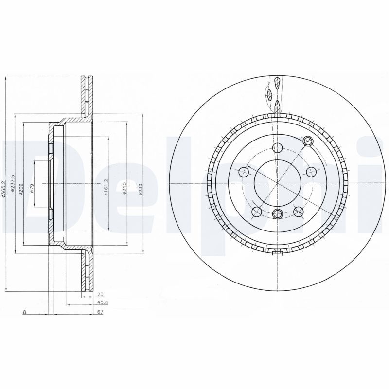 DELPHI BG9080C Discofreno